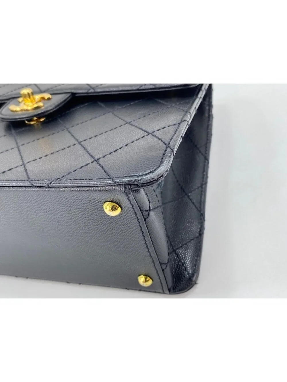 Chanel Shoulder Bag Caviar Leather Quilted